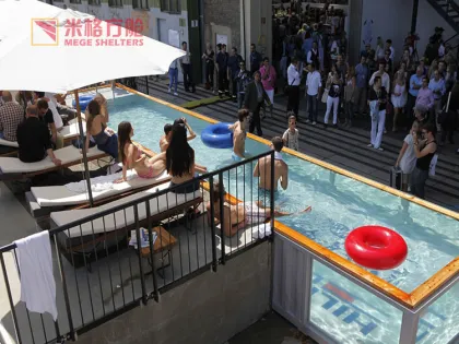 portable container captain pool bar
