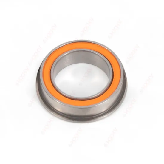 SF6700 2RS Flange Orange Rubber Sealed HXHV Hybrid Ceramic Bearing