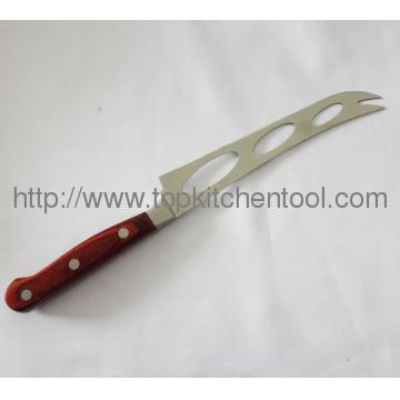 Stainless Steel Cheese Knife With Color Wood