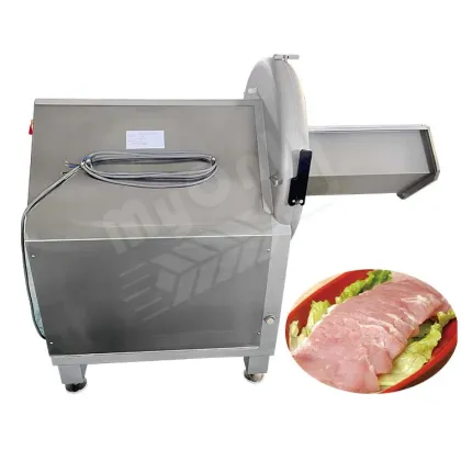 Industrial Electric Frozen Meat Slicer Machine for Beef Bacon and Cooked Meats