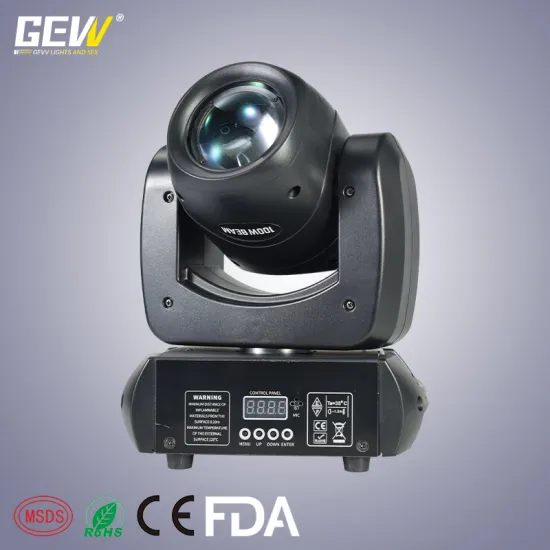 100W LED Beam Moving Head Light for Disco, Nightclub, and DJ Stage Lighting