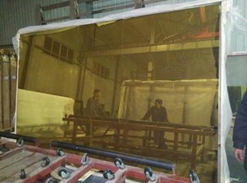 Verre de verre réfléchissant en bronze doré de 4 à 10 mm en verre revêtu