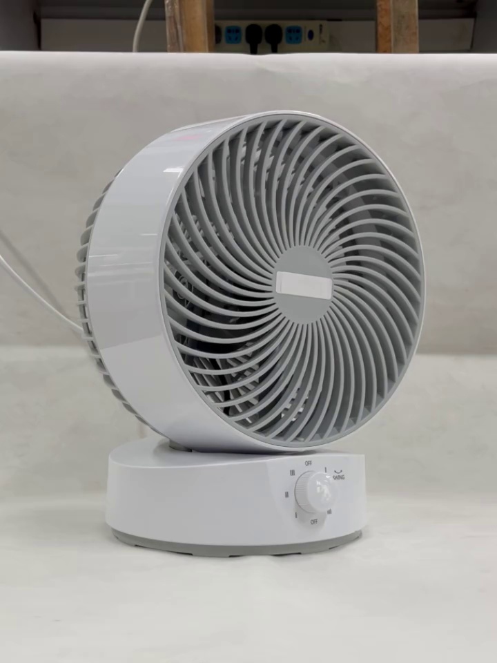 HONETIAN summer new mode 3 speeds auto oscillation knob control 8 inches AC circulator custom colors indoor plastics table fan