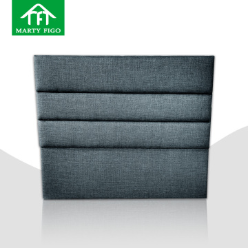 Headboard Panel Linen yang disesuaikan untuk katil laras dengan kayu padat dan padding kusyen