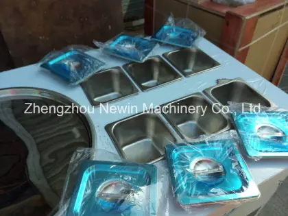 Japan Panasonic Fry Ice Pan Machine with 6 Cooling Buckets
