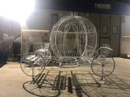 3D LED Princess Cinderella Pumpkin Carriage Motif Lights for Wedding Decoration