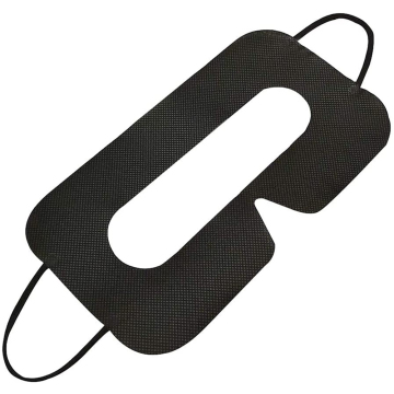 J425 VR Mask Disposable Eye Cover for Oculus/HTC/Gear VR - Black, 100 Pieces per Pack
