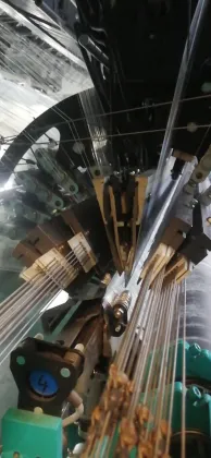 Jacquard lace warp knitting machine