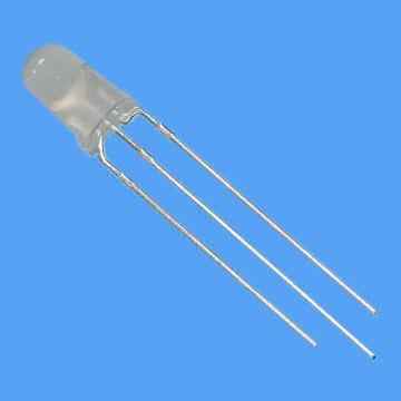 3mm Round Bi-color 3-pin LED Lamp, 590nm Yellow, 570nm Yellow Green