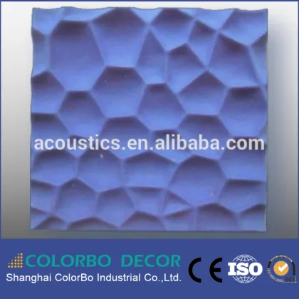 Acoustic ceiling board/multicolor polyester tile panel