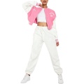 Pink Short Baseball Jacket Wholesale