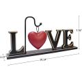 Wood Love Sign Freestanding Letters Cutout