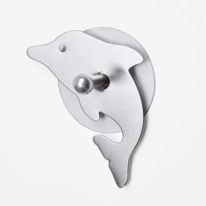 Lovely Design Duck Shape Stainless Hook With Removable Sticker