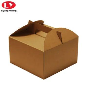 Kraft Paper Cookie Box With Die Cut Handle