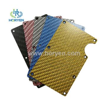 Custom carbon fiber cnc sheet for card holder