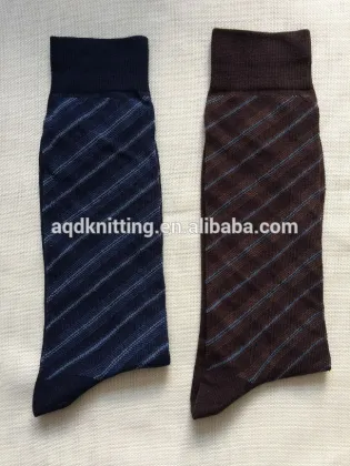 men stripes crew socks 2 colors AQD-MS-03