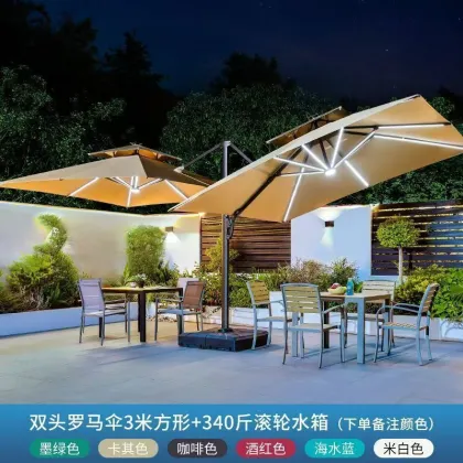 Double headed Roman umbrella