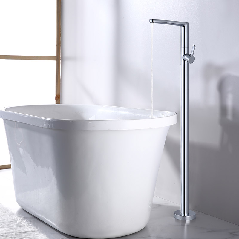 Free-standing basin mixer