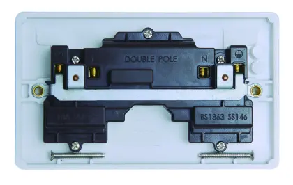 13Amp 2Gang Double Pole Switched Socket Econ