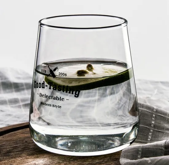 Heat-resistant glass borosilicate drinking glasses cup set