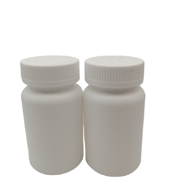 Child-Proof Empty Medicine Bottles - White, Round, Plastic Pharmaceutical Containers