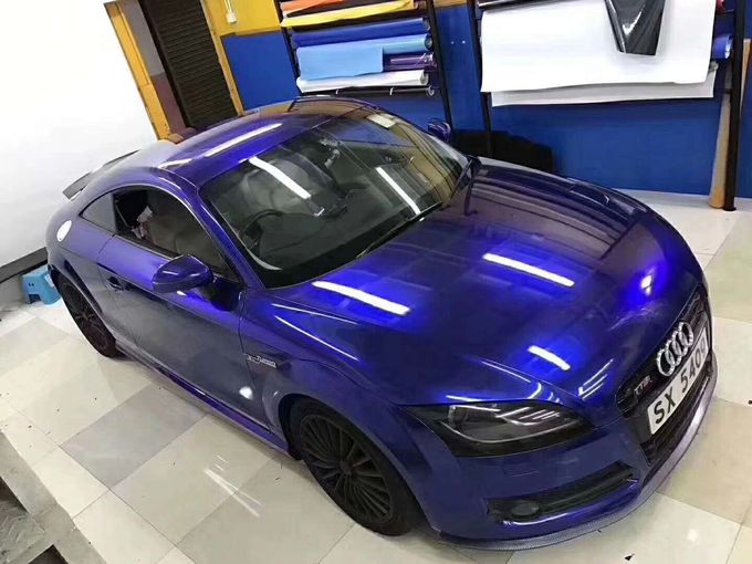 Gloss Metallic Blueberry Vinyl Wrap