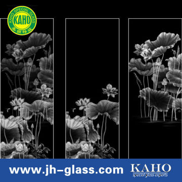 flower pattern engraving glass
