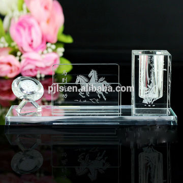 Blank Crystal business card holder