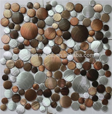 Round mosaic tile,round shape aluminium mosaic tile