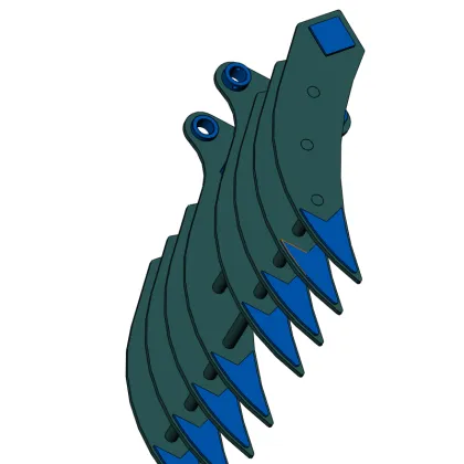 Wholesale Quality 70 Ton Mini Excavator Dozer Root Rake Bucket Attachment for Skid Steer & Excavator Rakes