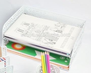 2016 Chinese Style Office Metal Desk Stackable File Holder File Racks