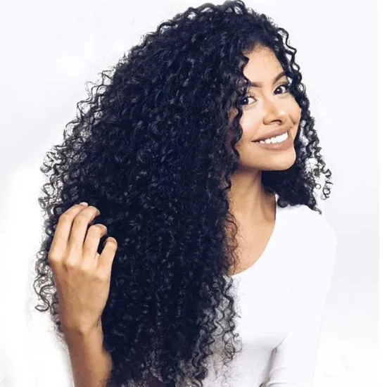 YueXiu Hair Wholesale Unprocessed Virgin Raw Indian Cuticle Aligned Hair Afro Kinky Curly Wigs Human Hair Lace Front