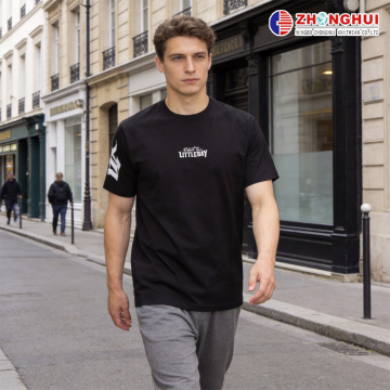 Gothic Streetwear Printed Black Men T-Shirt