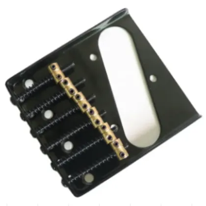 Chrome Electric Guitar Bridge Hardtail TL Fixed Guitar Bridge with Brass Saddle