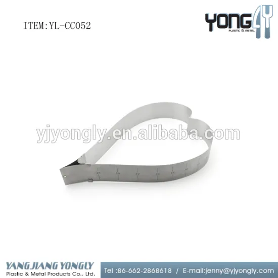 Stainless steel adjustable heart shape cake mold cake ring