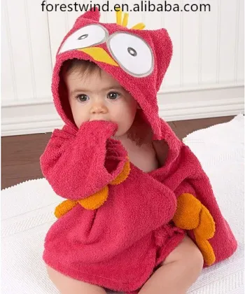 Best price kids cartoon character hooded bath towels for baby gift