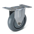 Light Duty Fixed PU caster wheel for handle-cart