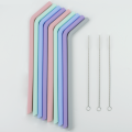 Food Grade Reusable Silicone Straw Minum Dilipat