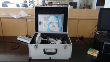 Binocular Video Microscope to Analyse Bacteria, Blood Cell