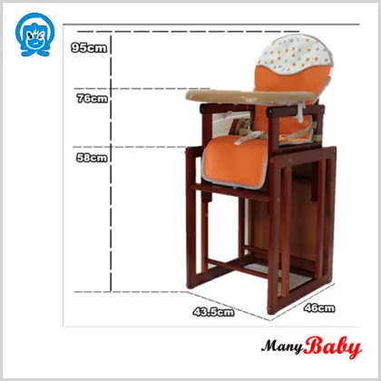 2015 new baby wooden chair, adjustable baby Dining Chair,wooden baby high chair,portable baby chair,baby feeding chair factory