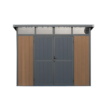 New Design M Series 11' x 7' Garden Shed: Tools and Bike Storage