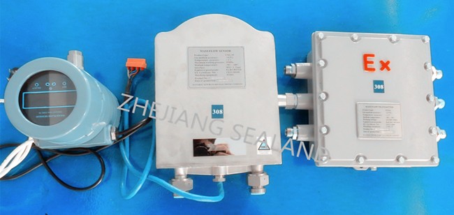 Compressed natural gas mass flow meter