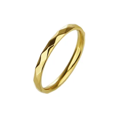 High End Prismatic Titanium Steel Waterproof Non Oxidizing Ring