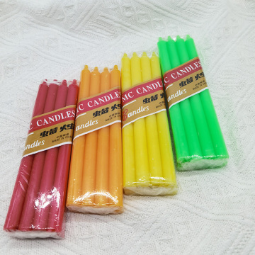 Flameless candles colors stick candle for household
