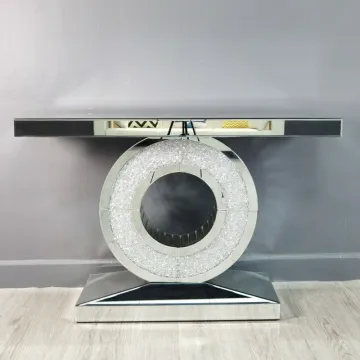 Glass Mirror Furniture Console Table