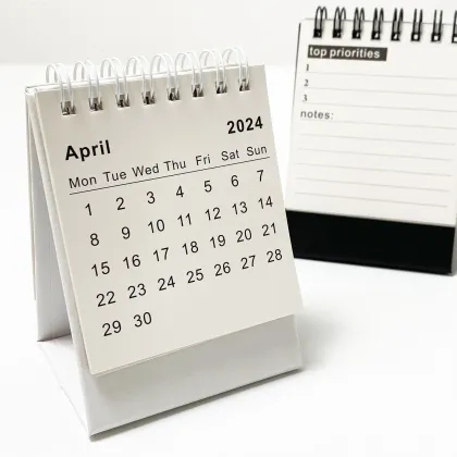 2025-2026 Creative Simple Desktop Mini Calendar