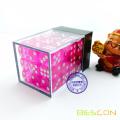 Bescon 12mm 6 Sided Dice 36 in Brick Box, 12mm Sechs Sided Die (36) Block der Würfel, Translucent Pink mit weißen Pips