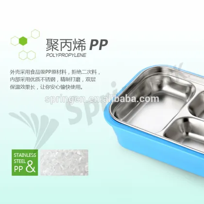 Wonderful color lunch box stainless steel bento with lock