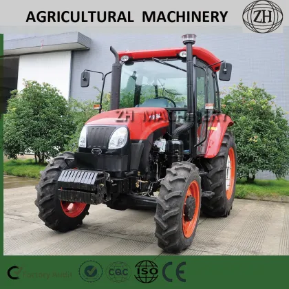 Red Agricultural Machinery 90HP Farm Tractor