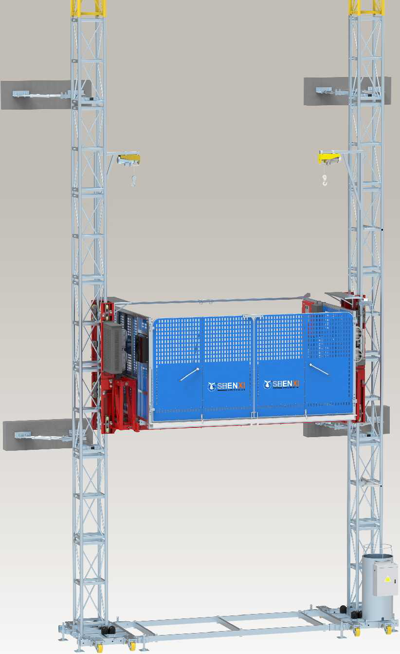 Plataforma de transporte de mástil doble de mástil modular